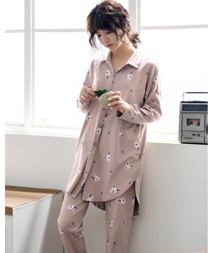 [해외] 여성 패션 내츄럴 러블리 잠옷 세트