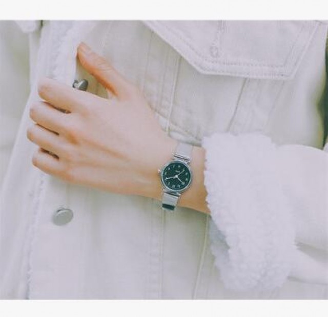 [해외] 여학생 복고 시계 심플 체인 시계