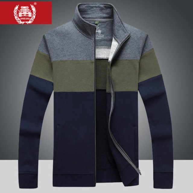 [해외]W143BCC 재킷 남자 봄 여름 가을 레저 스포츠 스웨터 카디건 스탠드 칼라 루즈 대형 블라우스 청소년 얇은면 코튼 재킷