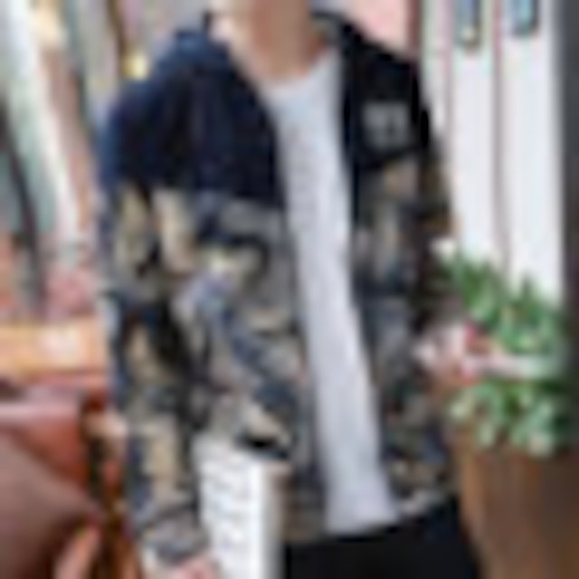 [해외]W143E15 한국 재킷 남성 2018 새로운 잘 생긴 야생의 옷 위장 재킷 gboy 추세 일본 한국 남자 봄