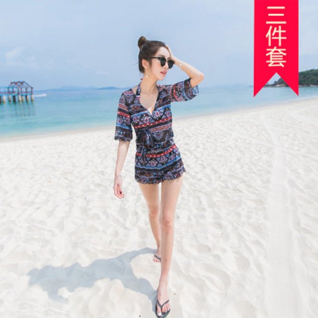 [해외] 여성 여름 휴가 해변 패션 3 피스 비키니 수영복